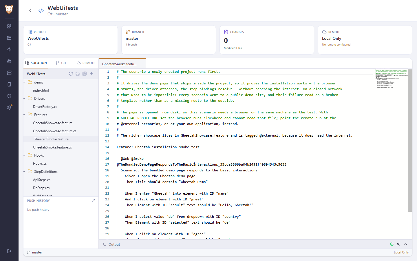 Read a feature file